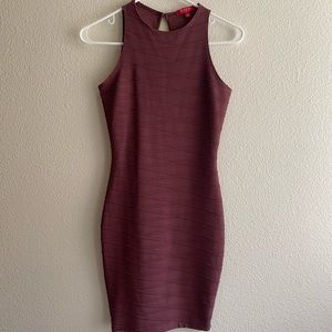 Burgundy Midi Dress